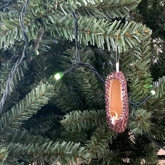 Ballet Pointe Shoe Ornament Antique Pink Swarovski - Picture 8 of 12